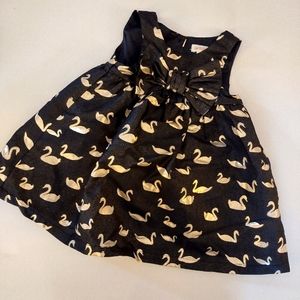 Baby Girl gold foil holiday drss